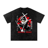 Eraser Head My hero academia Acid Wash Oversize T-Shirt ODMPOD