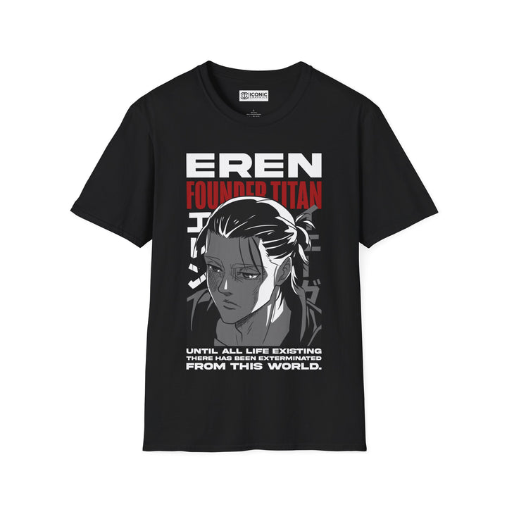 Eren Attack on Titan T-Shirt - IGZ Clothing  - Eren Unisex Softstyle T-Shirt Best Price 26 at IGZ Clothing 