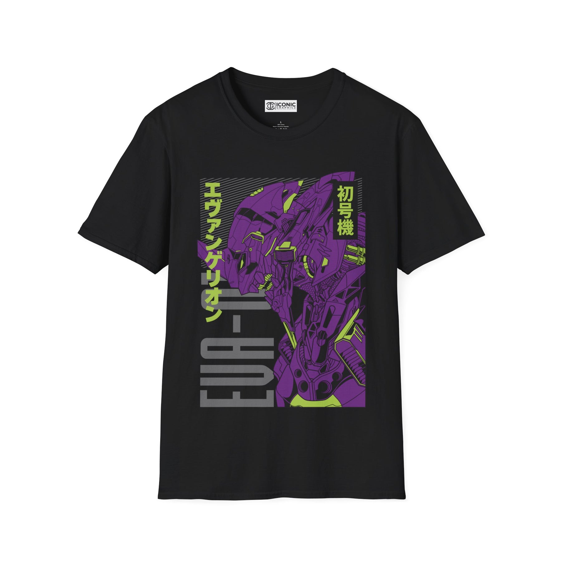Eva 01 Evangelion T-Shirt - IGZ Clothing  - Eva-01 Unisex Softstyle T-Shirt Best Price 26 at IGZ Clothing 