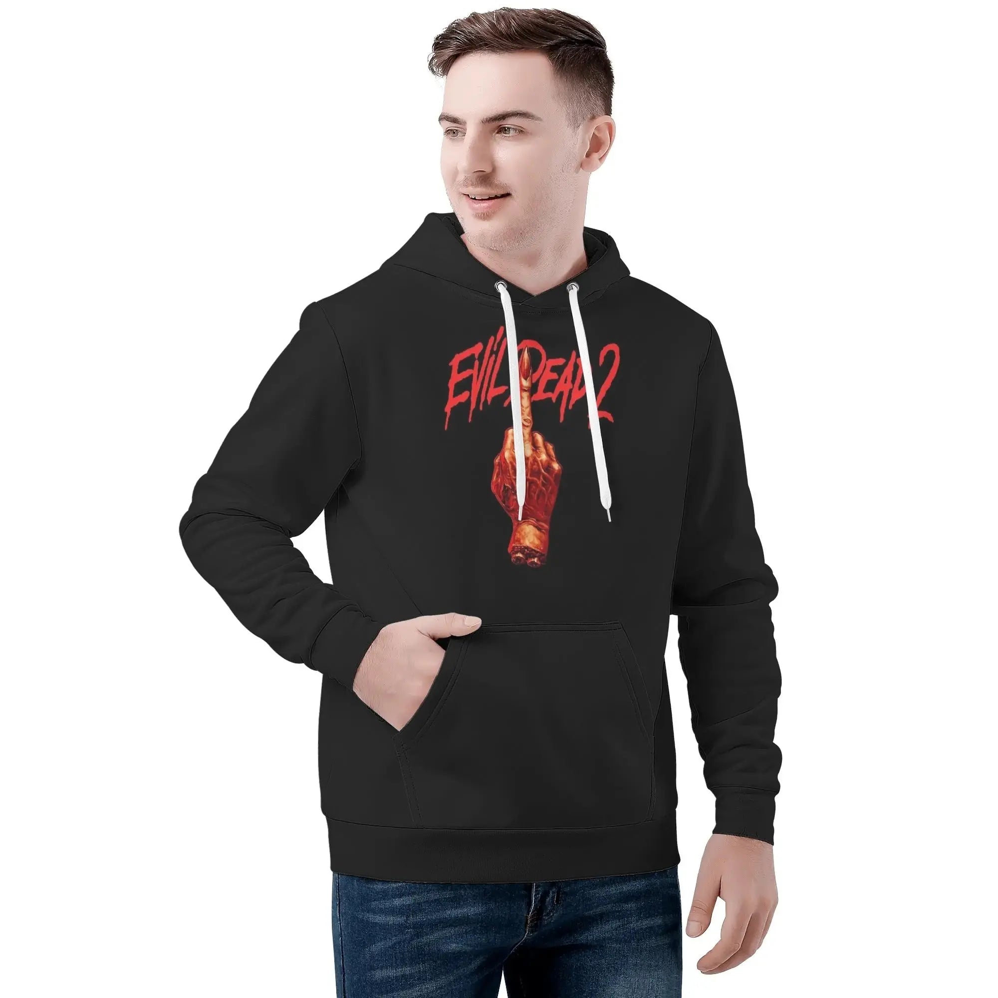 Evil Dead Mens All Over Print Warm Velvets Pair Of Hoodie IGZ Clothing