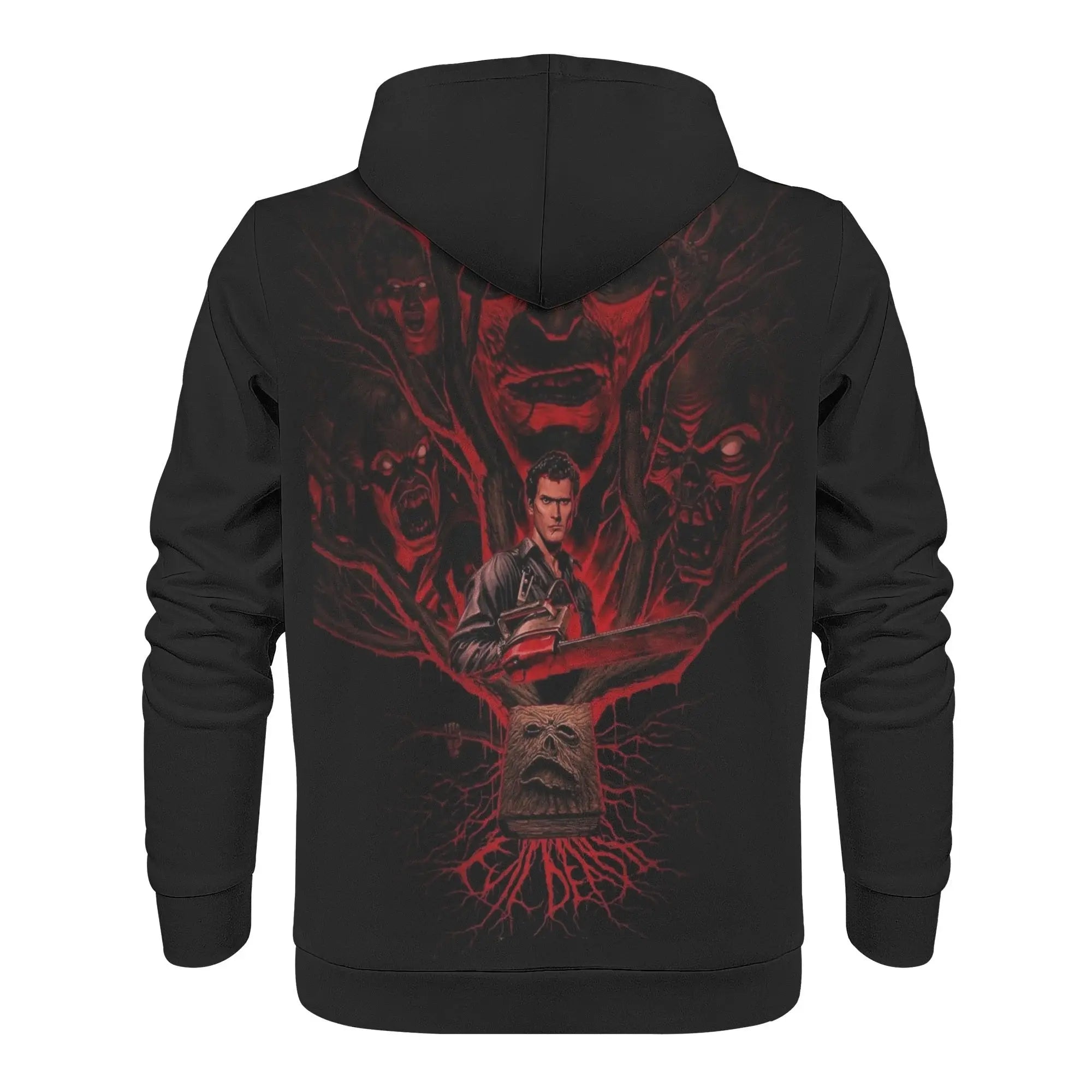 Evil Dead Mens All Over Print Warm Velvets Pair Of Hoodie IGZ Clothing