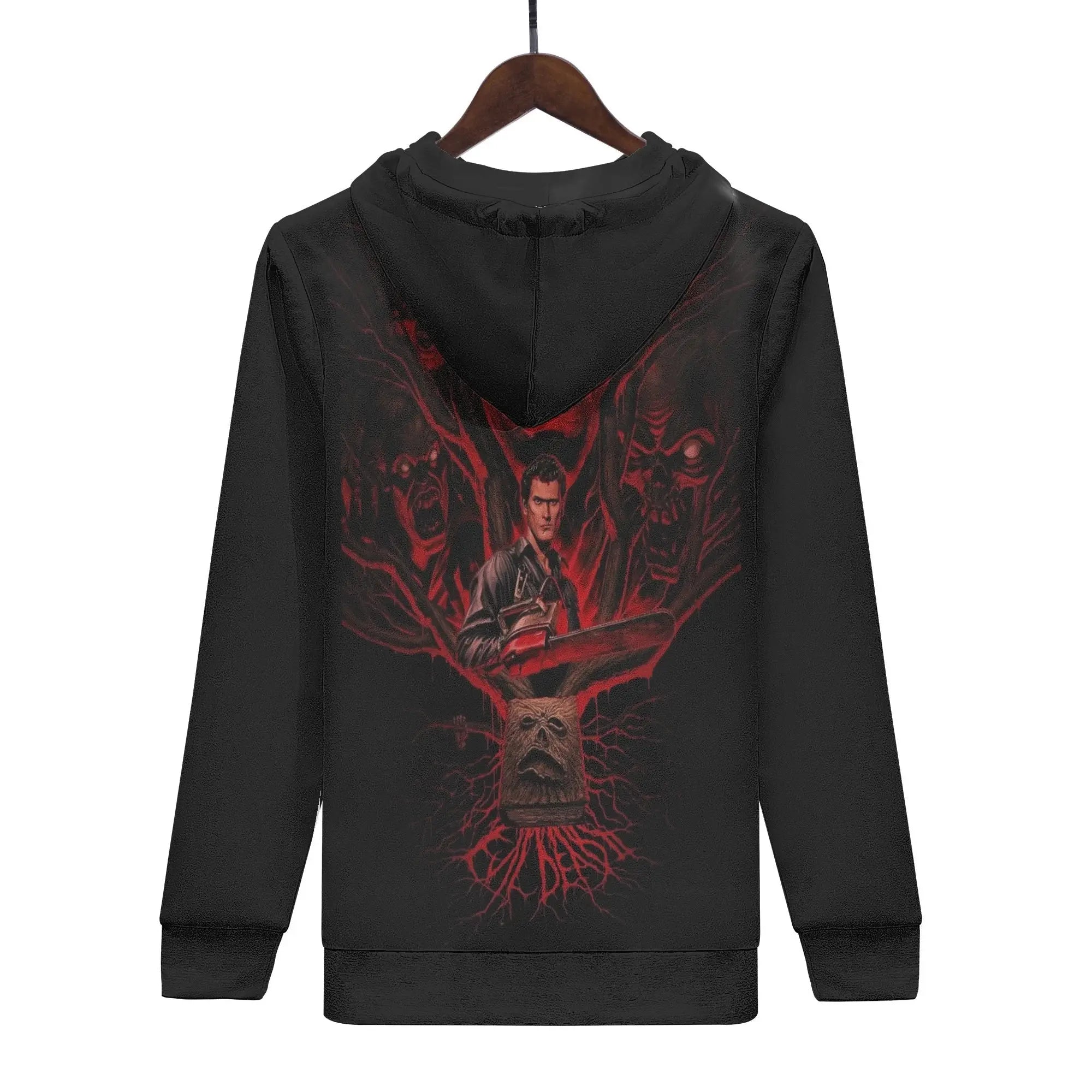 Evil Dead Mens All Over Print Warm Velvets Pair Of Hoodie IGZ Clothing