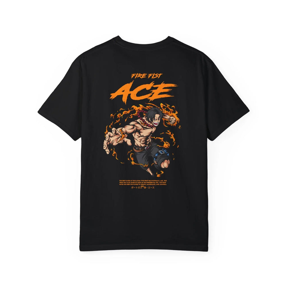 Fire Fist Ace One Piece Garment-Dyed T-shirt Printify