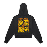 Fleeced Naruto Zip-Up Cropped Hoodie ODMPOD