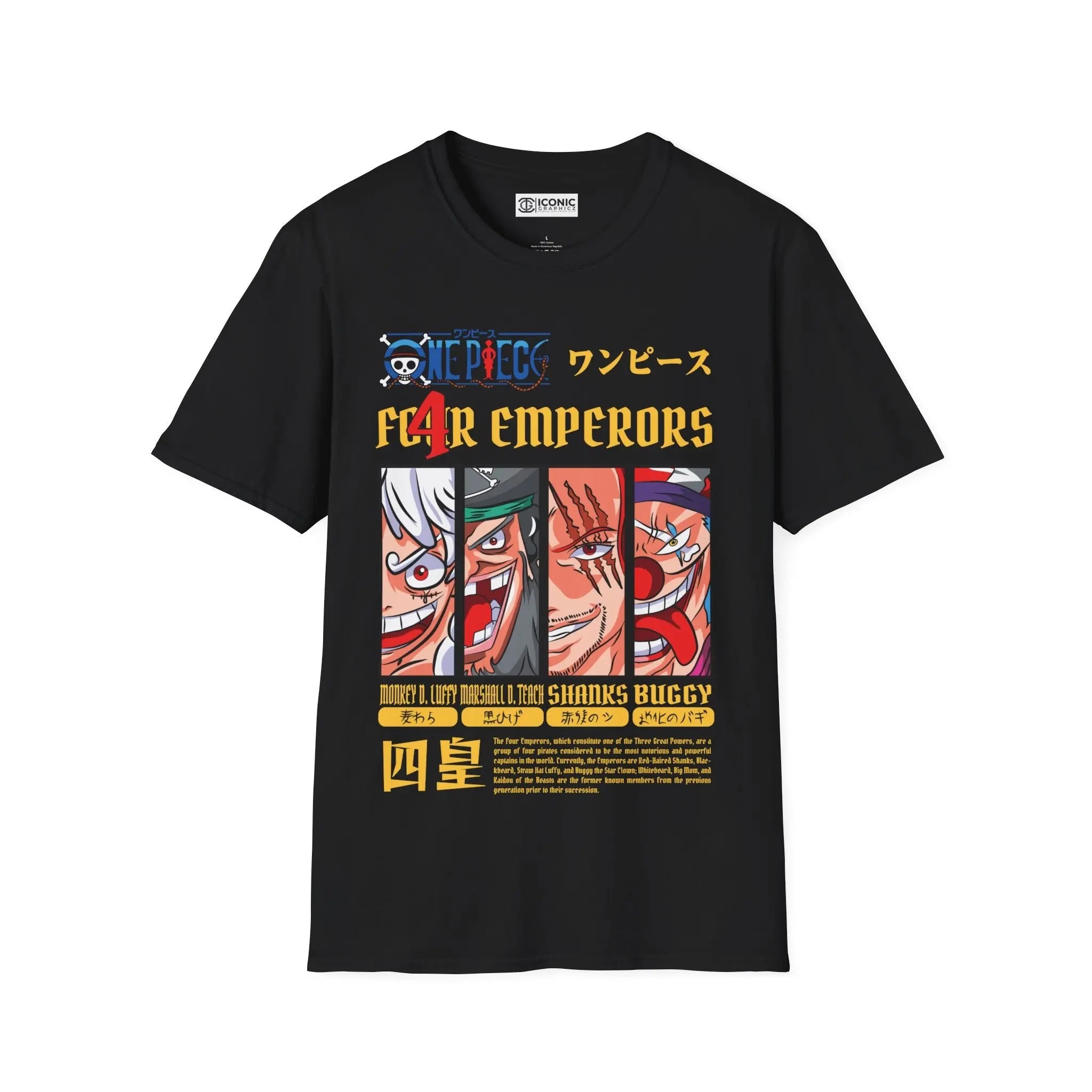 Four Emperors One Piece T-Shirt Printify