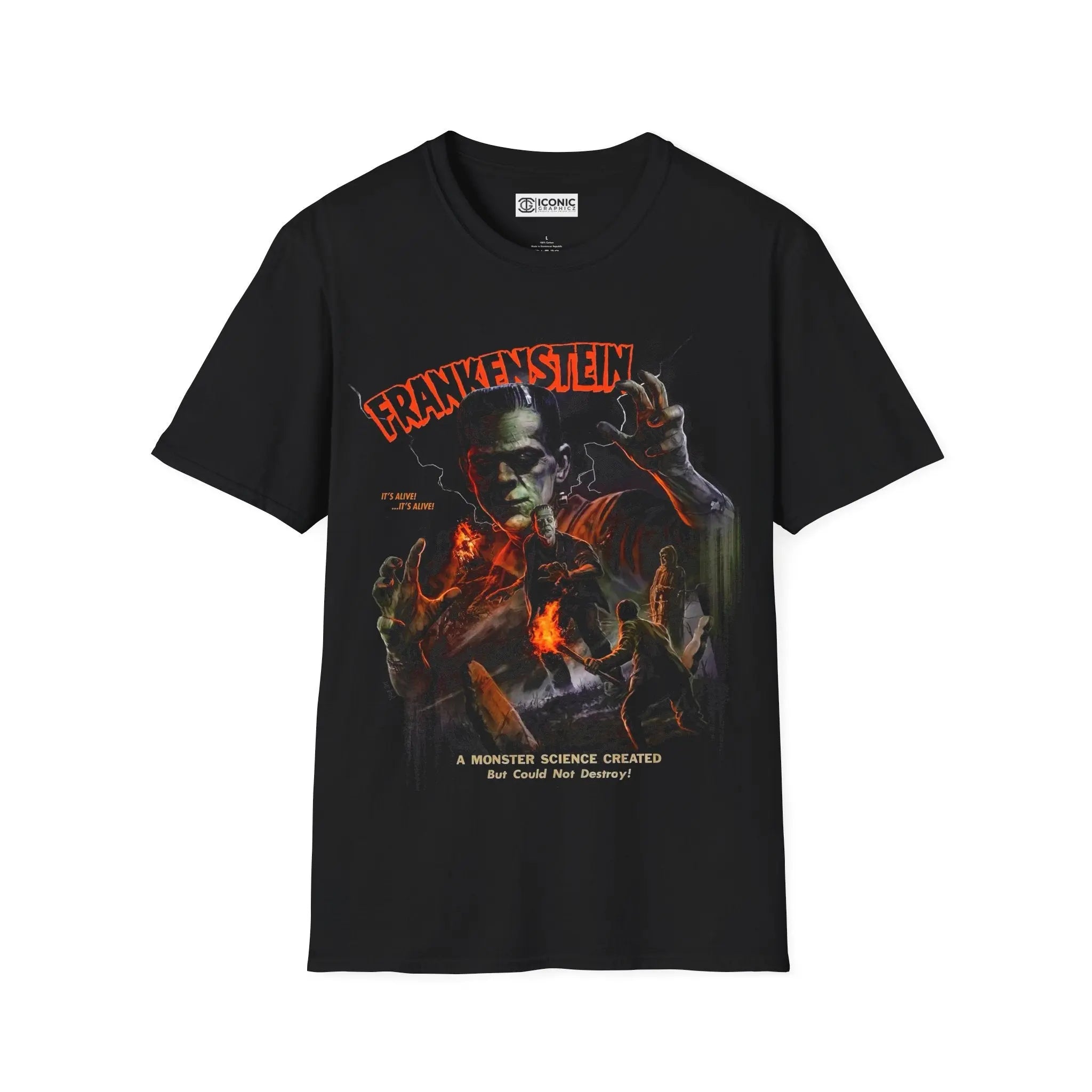Frankenstein Horror T-Shirt - Perfect for Halloween and Sci-Fi Fans Printify
