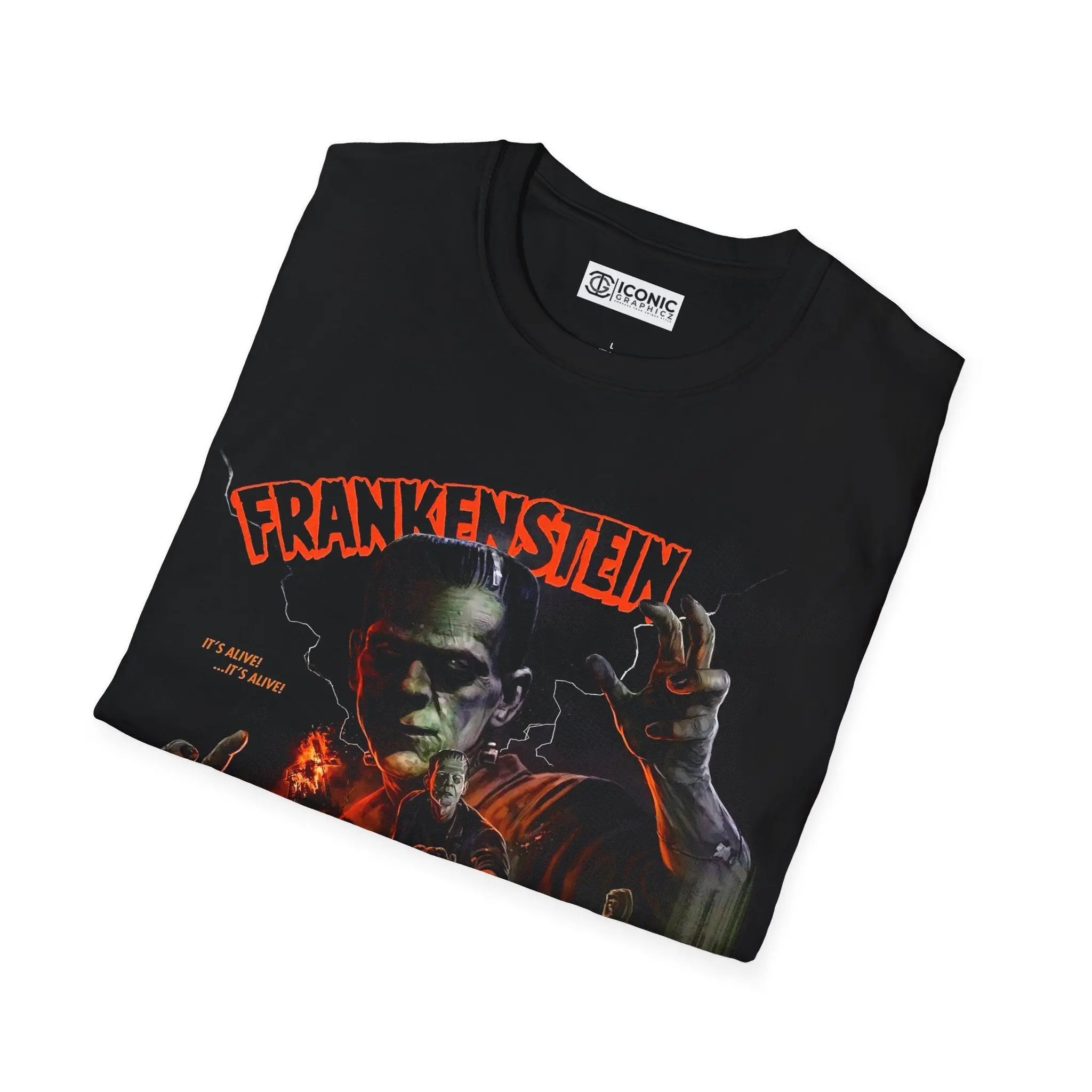 Frankenstein Horror T-Shirt - Perfect for Halloween and Sci-Fi Fans Printify
