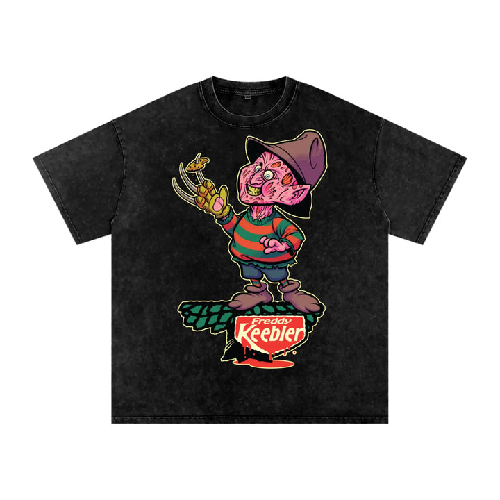 Freddy Elf Acid Wash Oversize T-Shirt - 250 GSM ODMPOD