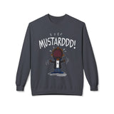 Funny Kendrick Mustard Crying Sweatshirt | Unisex Midweight Crewneck | Perfect Gift for Food Lovers Printify