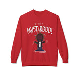 Funny Kendrick Mustard Crying Sweatshirt | Unisex Midweight Crewneck | Perfect Gift for Food Lovers Printify