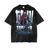 Giyu Demon Slayer Oversize Snow Washed T-Shirt ODMPOD