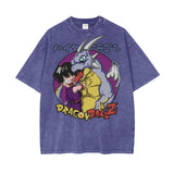 Gohan Dragonball Oversize Snow Washed T-Shirt ODMPOD