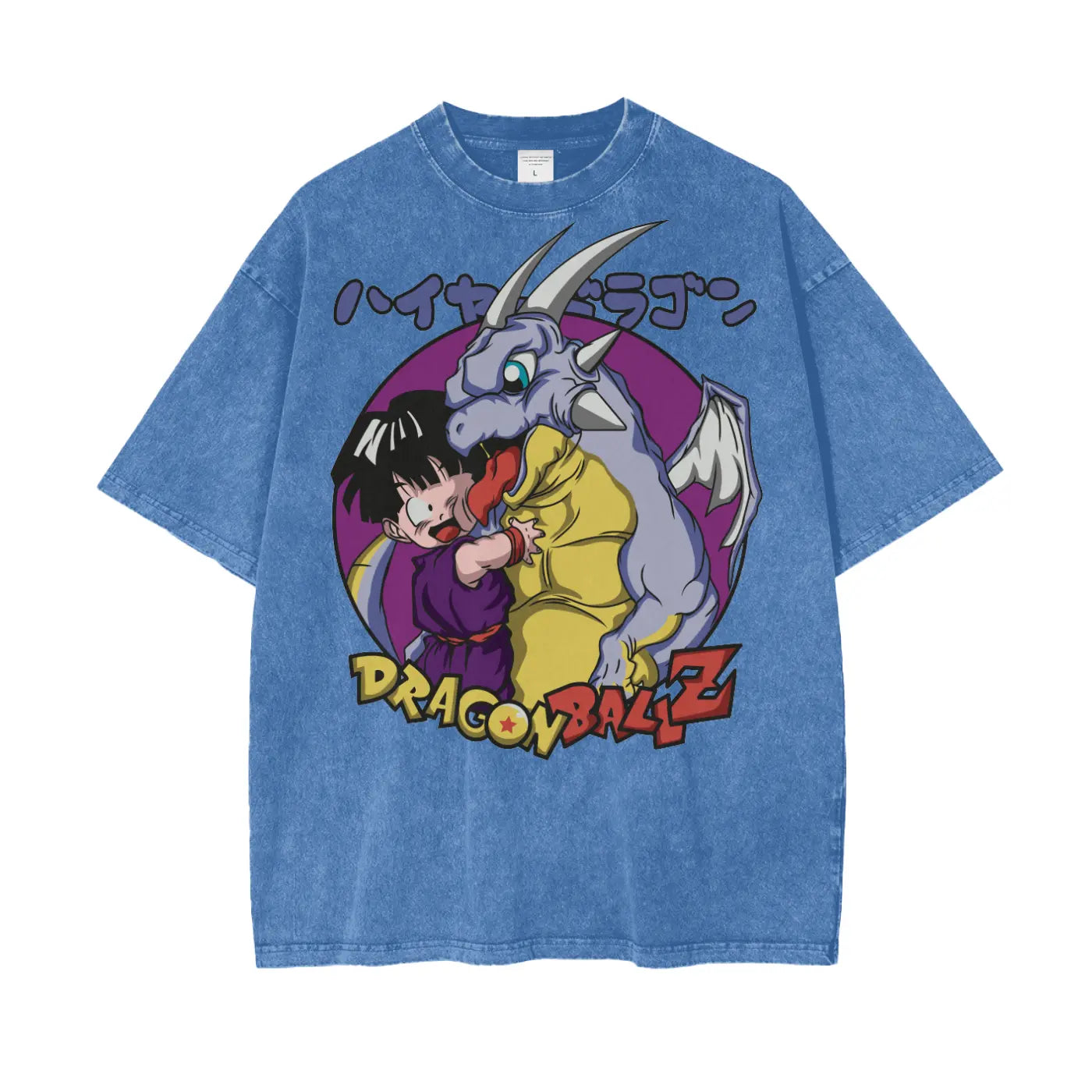 Gohan Dragonball Oversize Snow Washed T-Shirt ODMPOD