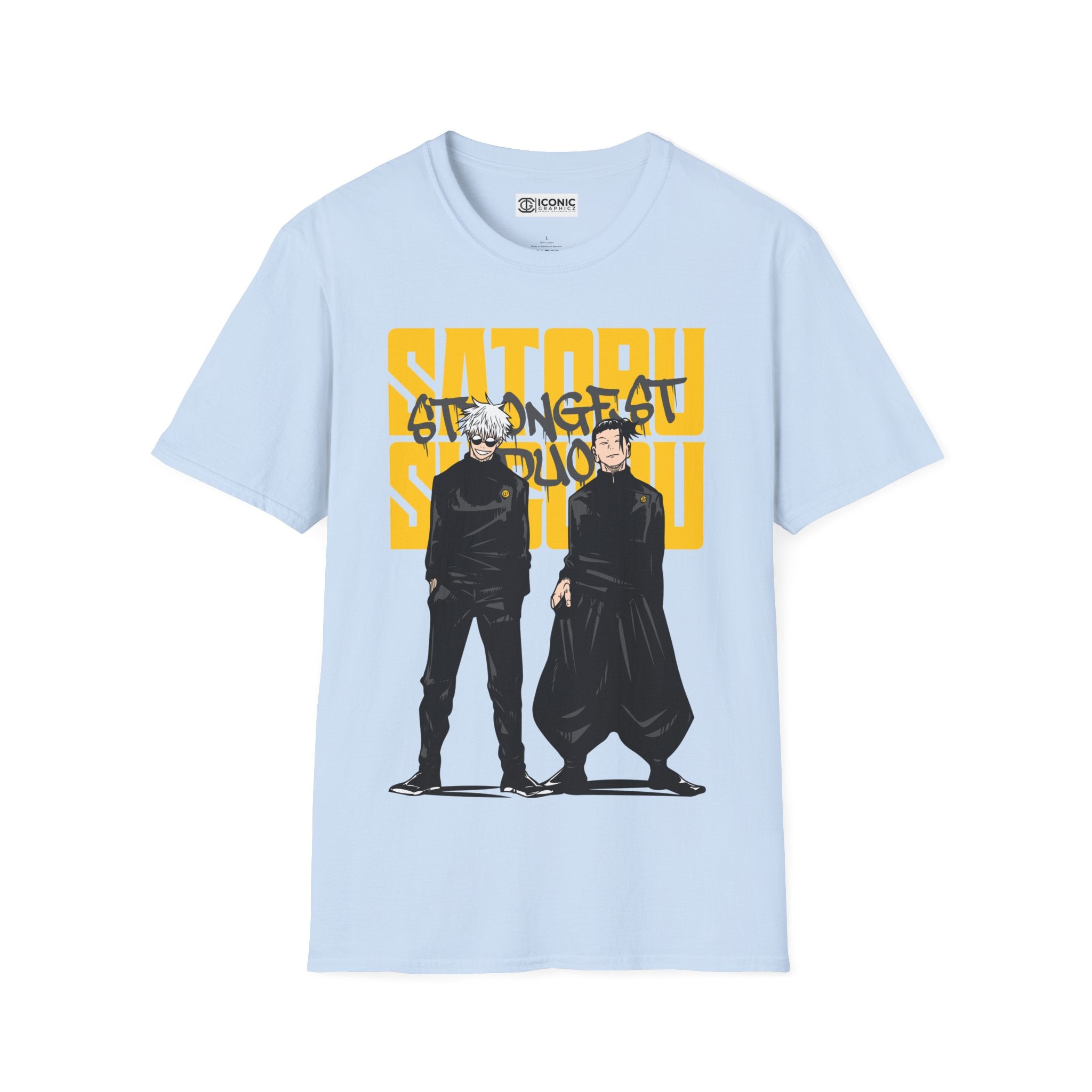 Gojo and Geto Jujitsu Kaisen T-Shirt - IGZ Clothing  - Gojo and Geto Unisex Softstyle T-Shirt Best Price 26 at IGZ Clothing 