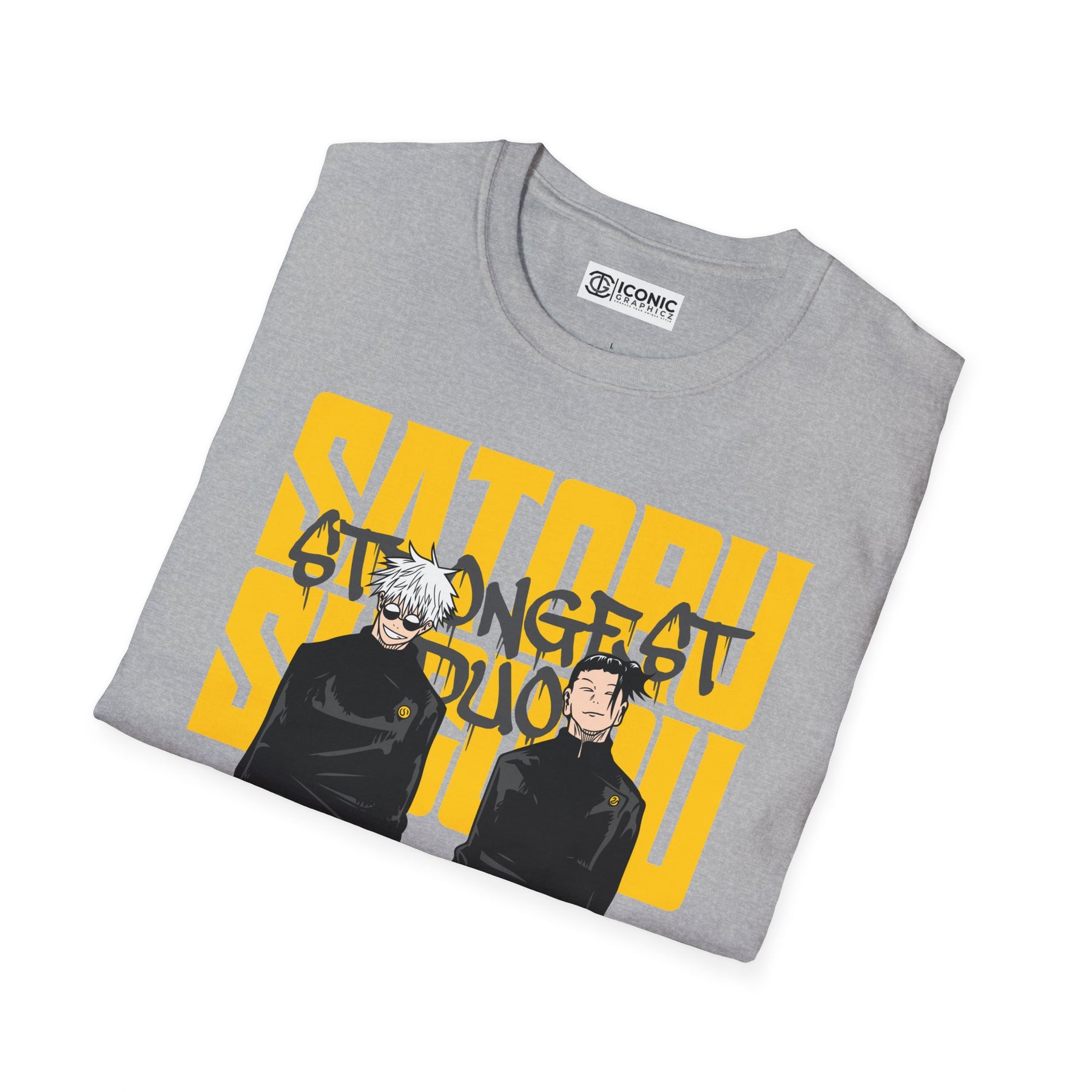 Gojo and Geto Jujitsu Kaisen T-Shirt - IGZ Clothing  - Gojo and Geto Unisex Softstyle T-Shirt Best Price 26 at IGZ Clothing 