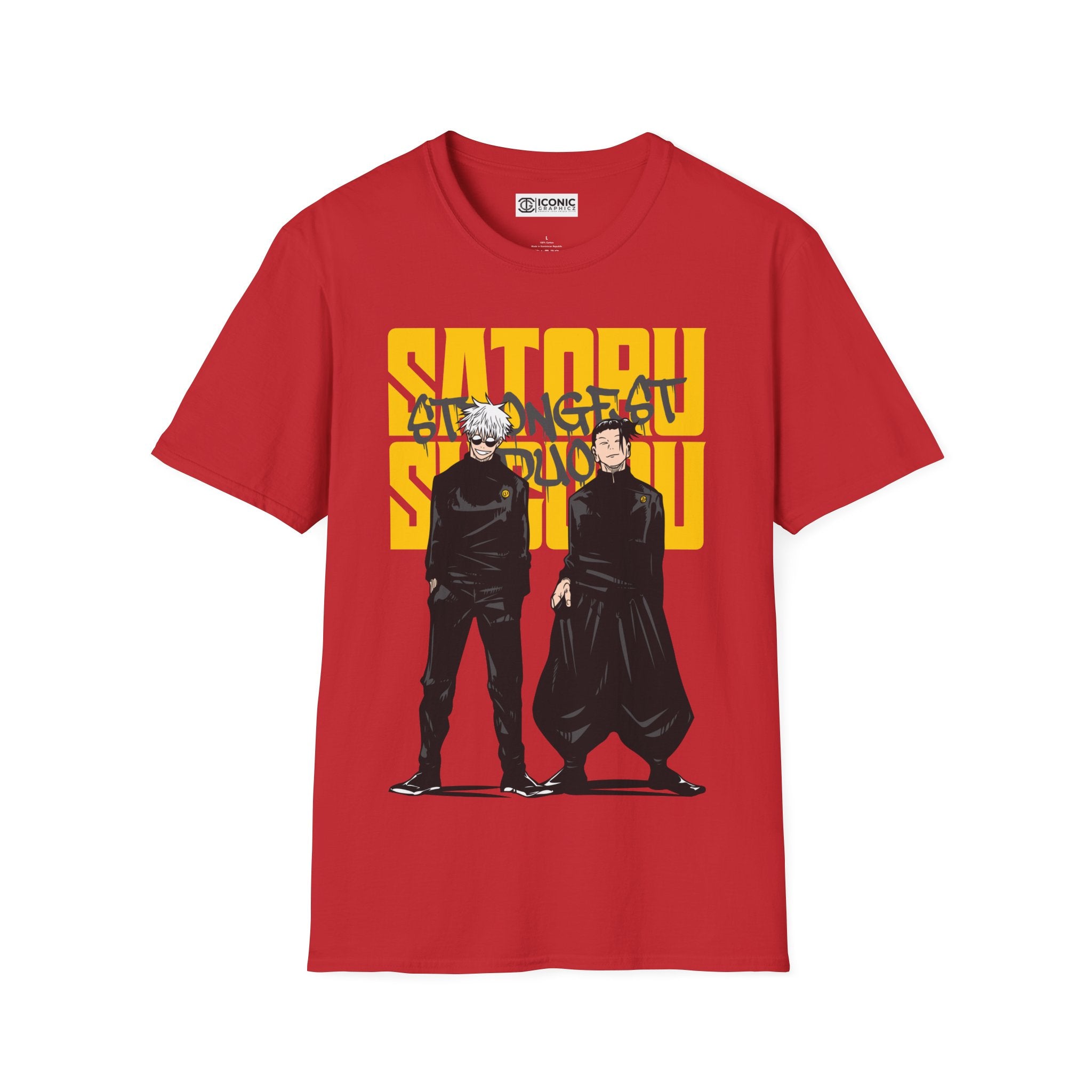 Gojo and Geto Jujitsu Kaisen T-Shirt - IGZ Clothing  - Gojo and Geto Unisex Softstyle T-Shirt Best Price 26 at IGZ Clothing 