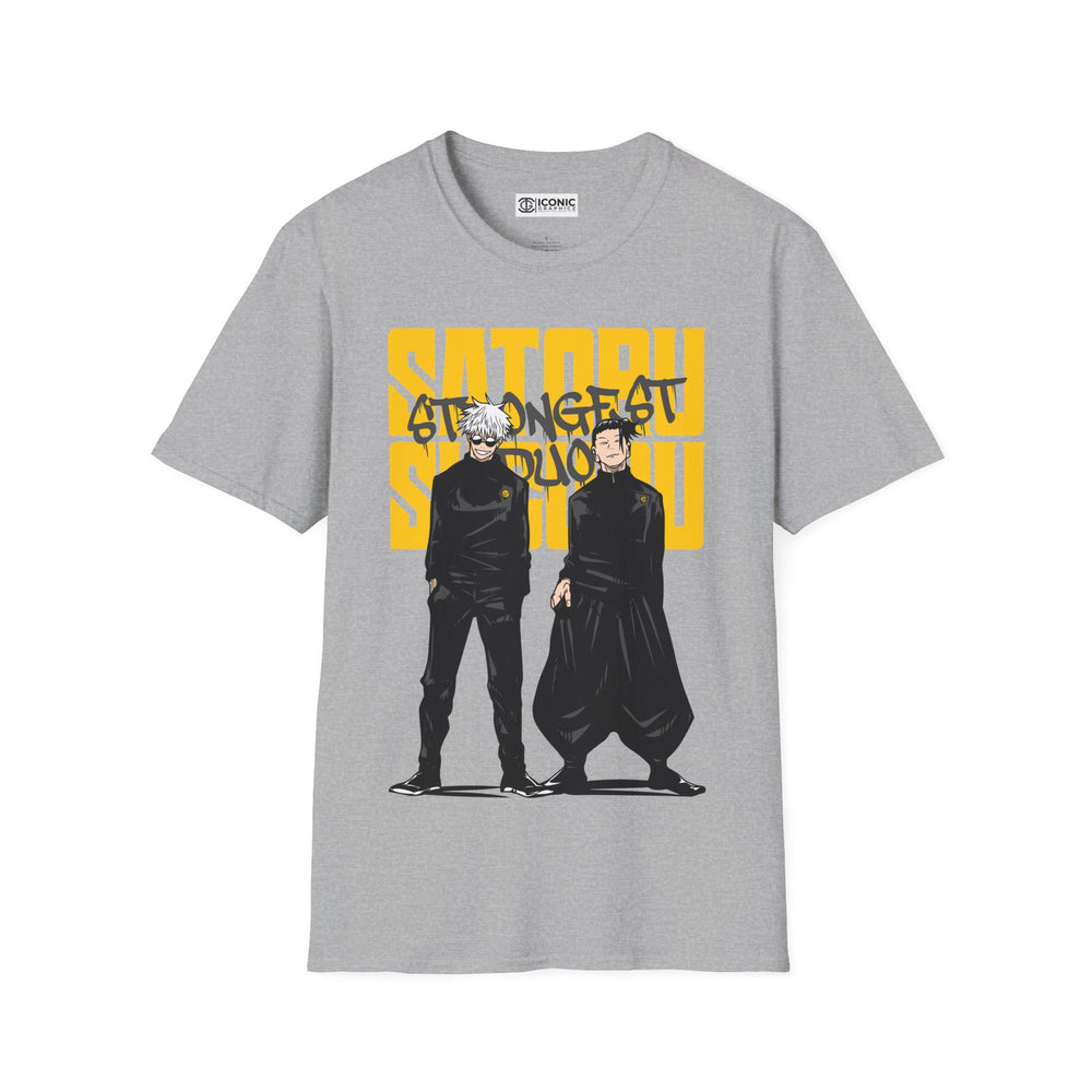 Gojo and Geto Jujitsu Kaisen T-Shirt - IGZ Clothing  - Gojo and Geto Unisex Softstyle T-Shirt Best Price 26 at IGZ Clothing 