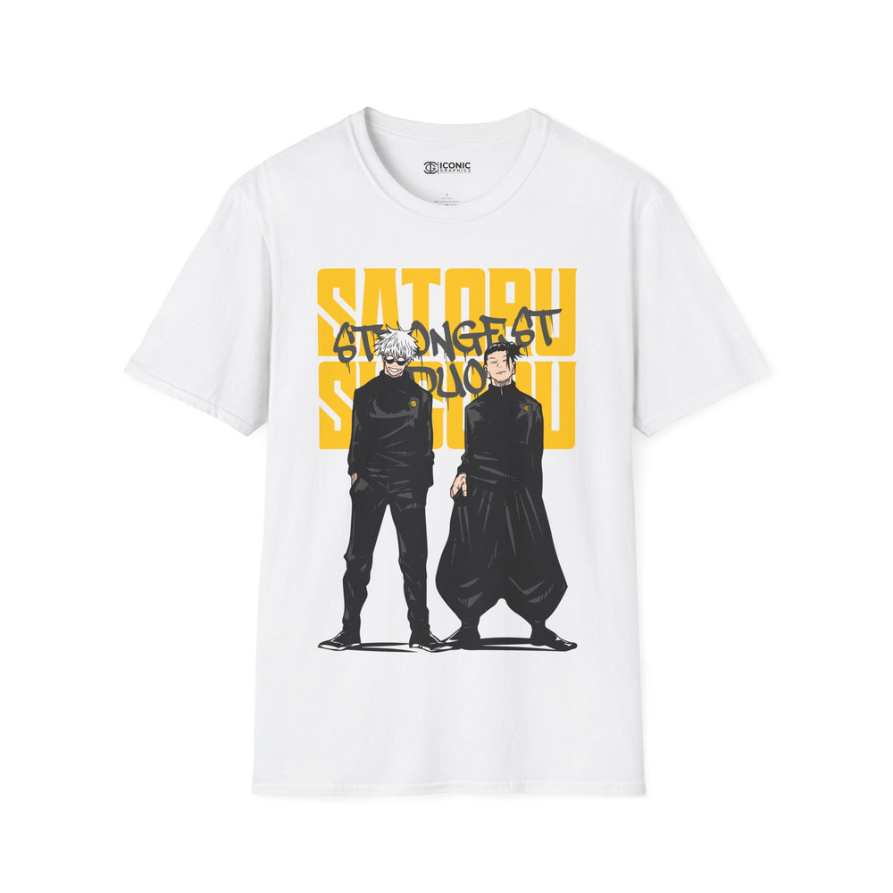 Gojo and Geto Jujitsu Kaisen T-Shirt - IGZ Clothing  - Gojo and Geto Unisex Softstyle T-Shirt Best Price 26 at IGZ Clothing 