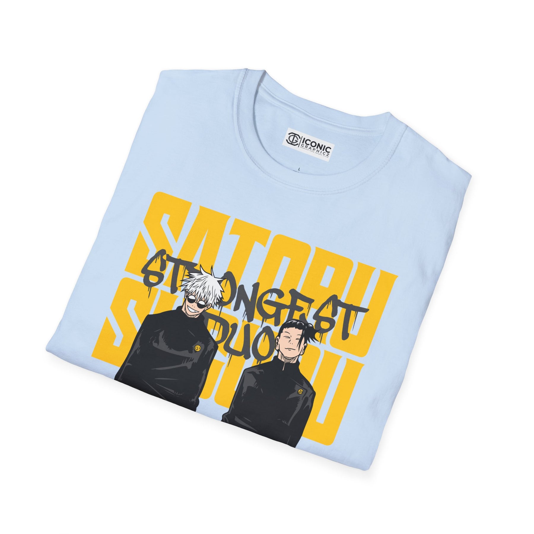 Gojo and Geto Jujitsu Kaisen T-Shirt - IGZ Clothing  - Gojo and Geto Unisex Softstyle T-Shirt Best Price 26 at IGZ Clothing 