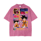Goku Dragonball Oversize Snow Washed T-Shirt ODMPOD