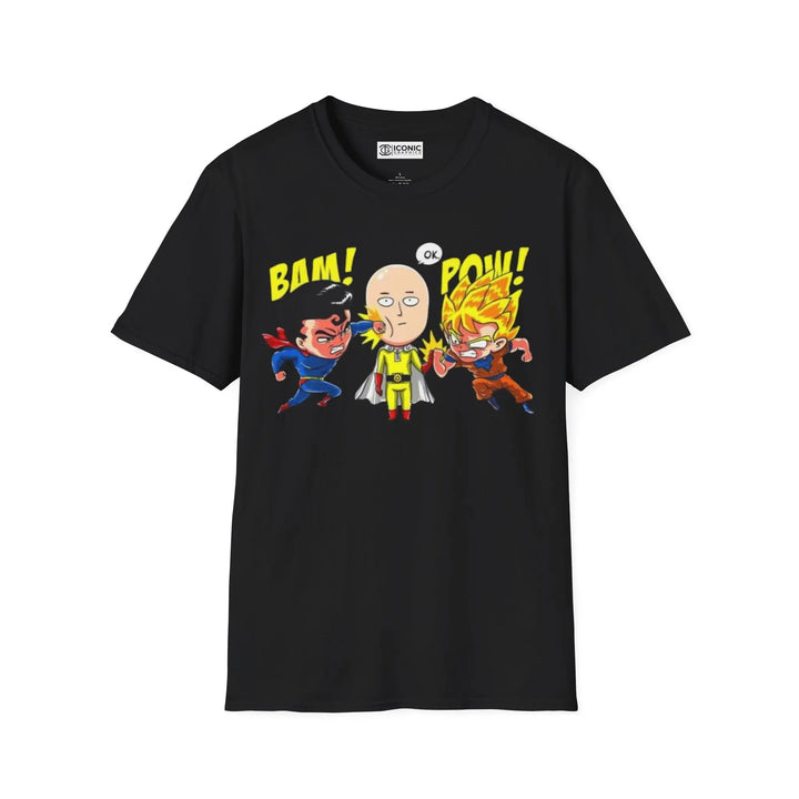 Goku and Superman vs Saitama T-Shirt Printify