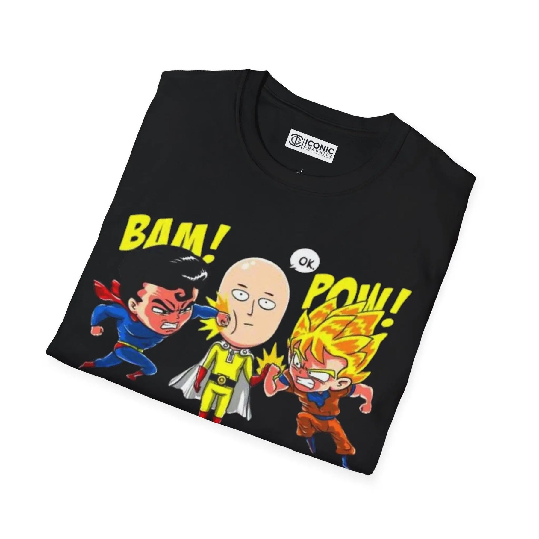 Goku and Superman vs Saitama T-Shirt Printify