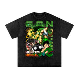 Gon Hunter x Hunter Acid Wash Oversize T-Shirt ODMPOD