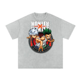 Gon x Killua Hunter x Hunter Acid Wash Oversize T-Shirt ODMPOD