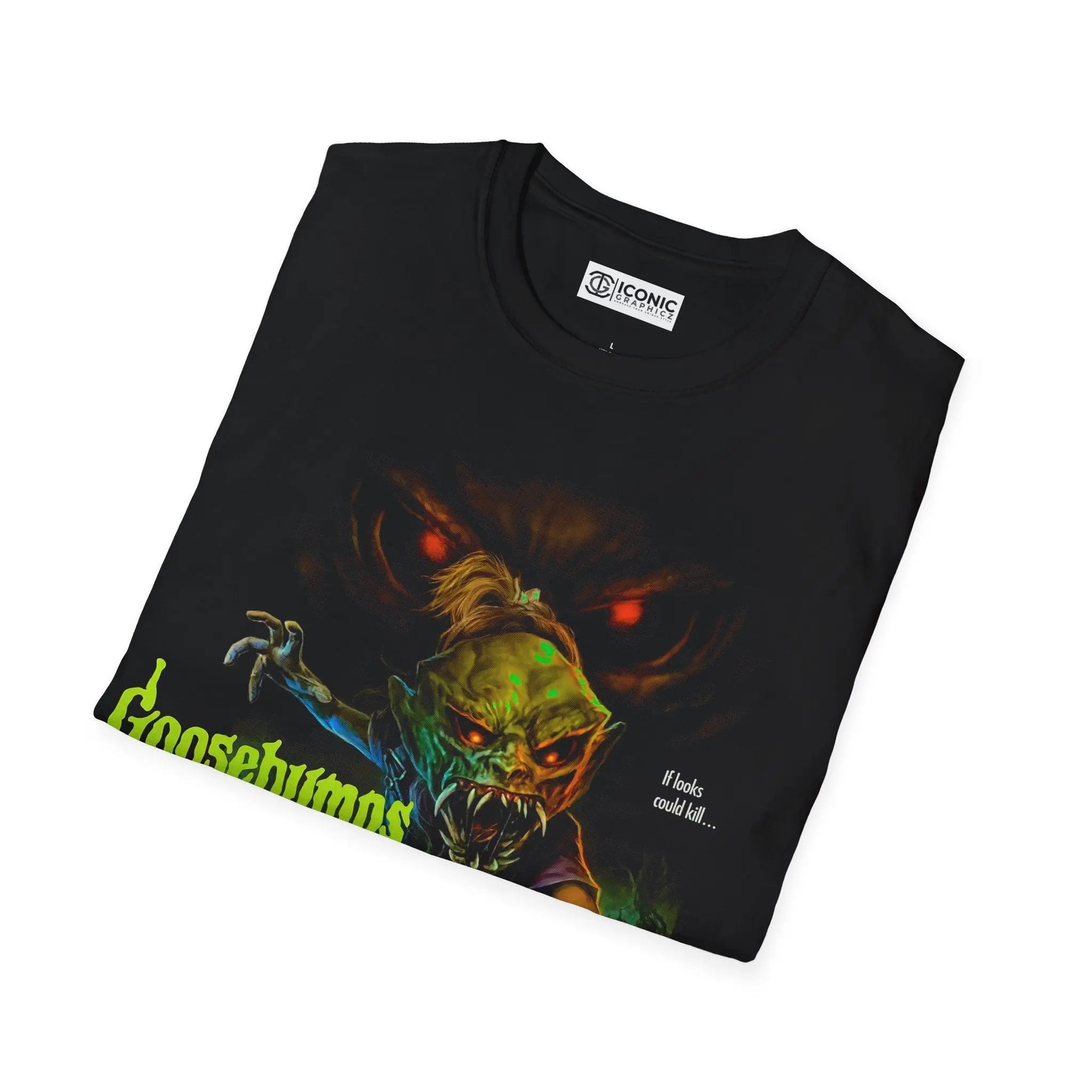 Goosebumps Haunted Mask T-Shirt - Halloween Horror Tee Printify