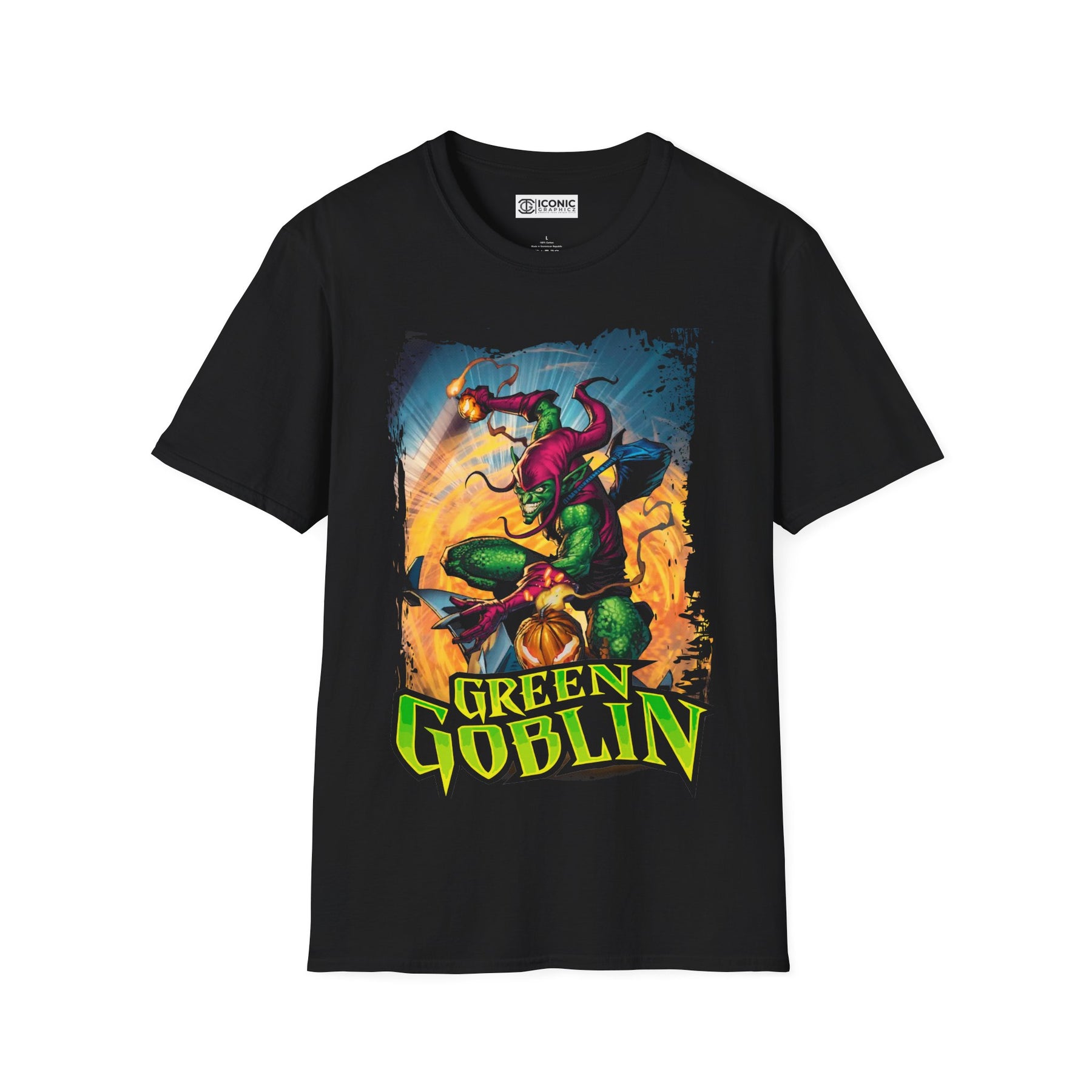 Green Goblin T-Shirt - IGZ Clothing  - Green Goblin Unisex Softstyle T-Shirt Best Price 26 at IGZ Clothing 