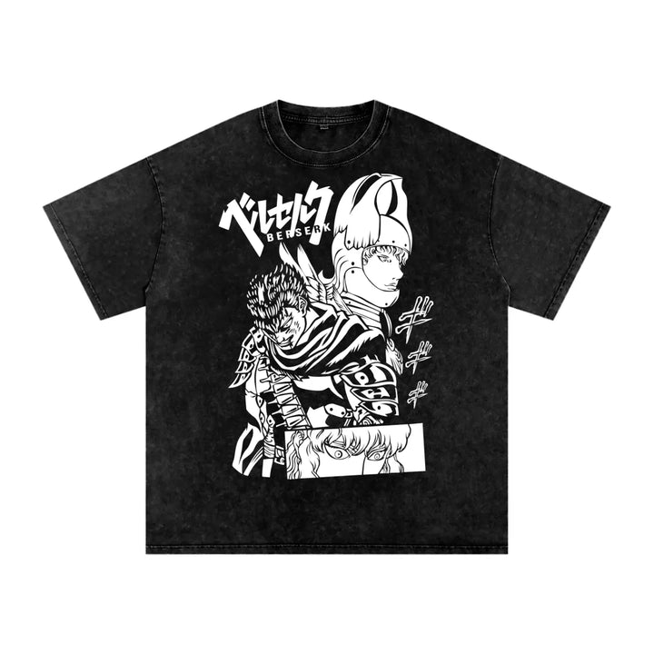 Gutz Berserk Acid Wash Oversize T-Shirt ODMPOD