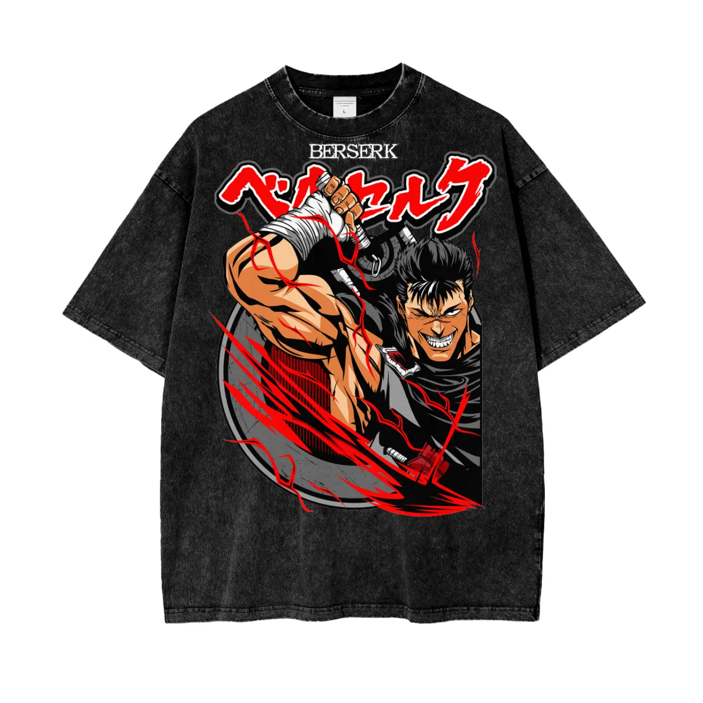 Gutz Berserk Oversize Snow Washed T-Shirt ODMPOD