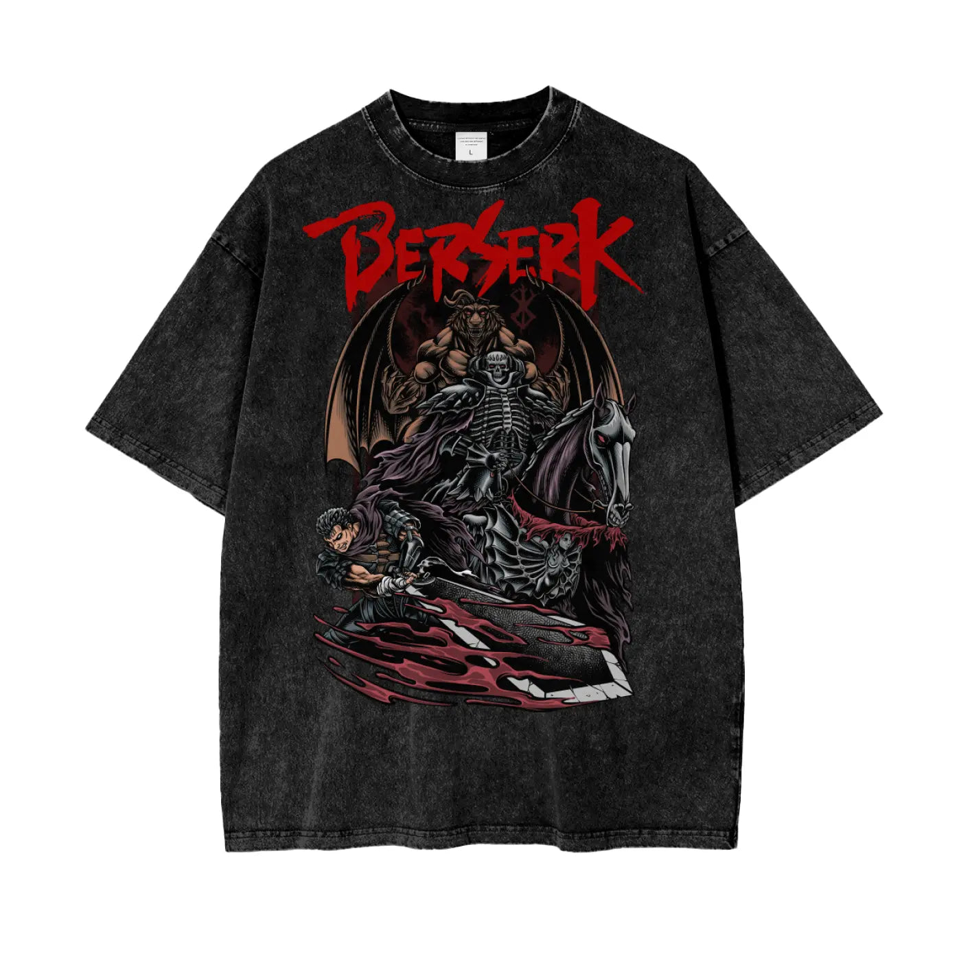 Gutz Berserk Oversize Snow Washed T-Shirt ODMPOD