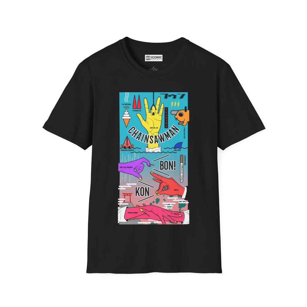 Hand Signs Chainsaw Man T-Shirt Printify