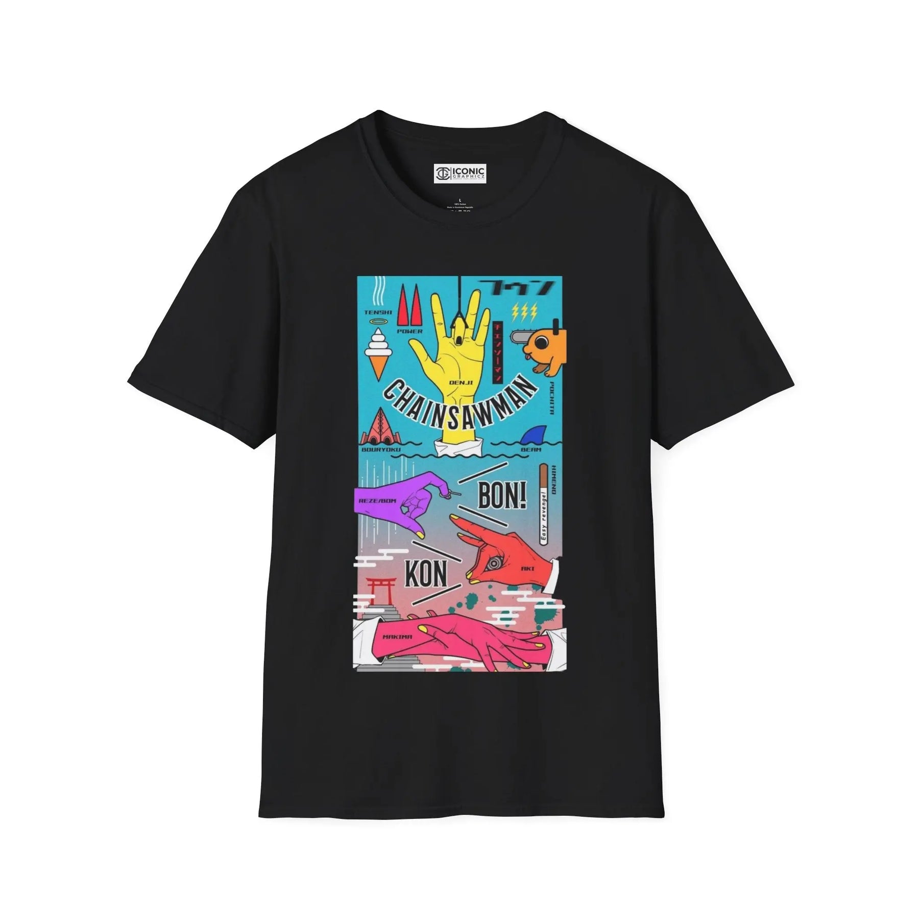 Hand Signs Chainsaw Man T-Shirt Printify