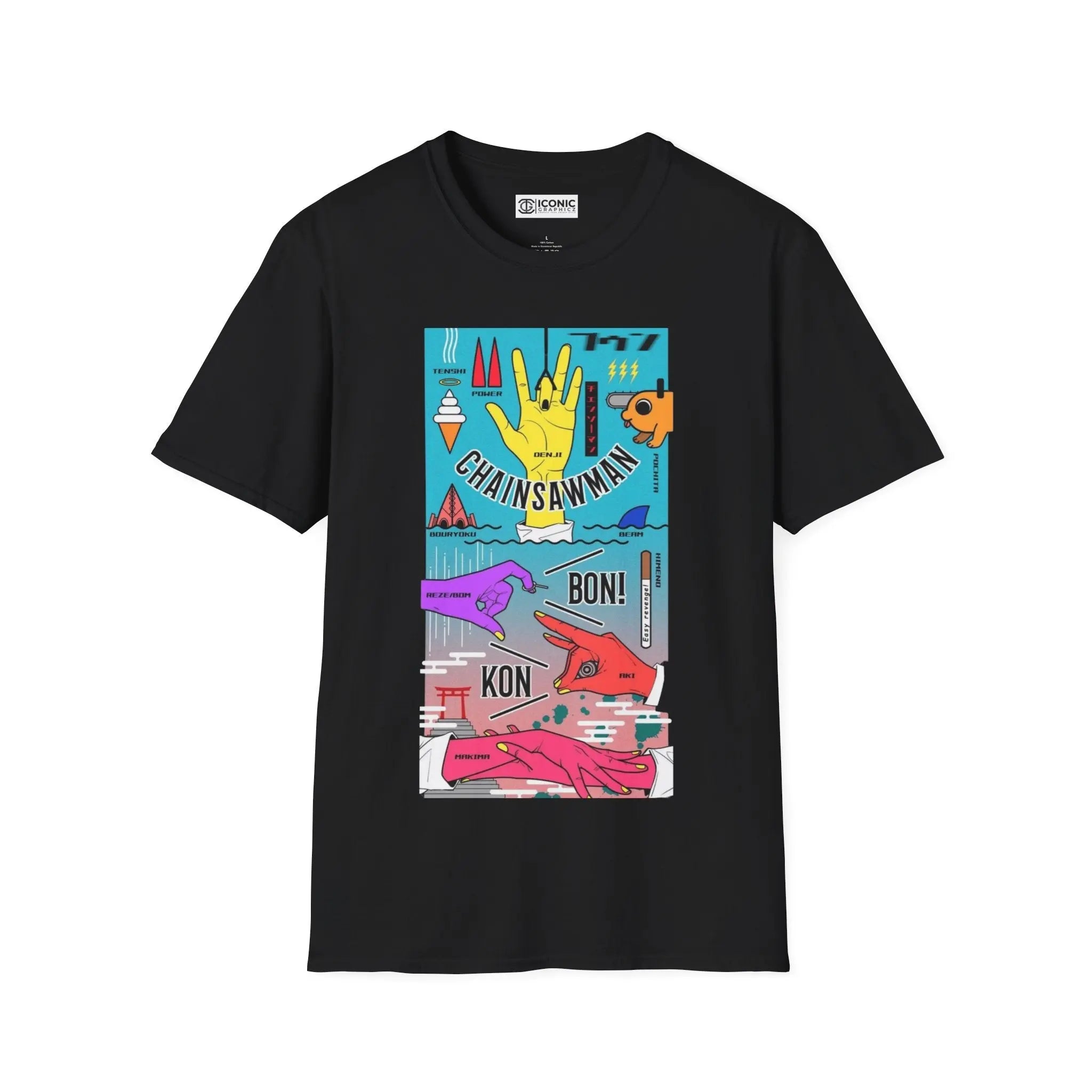 Hand Signs Chainsaw Man T-Shirt Printify