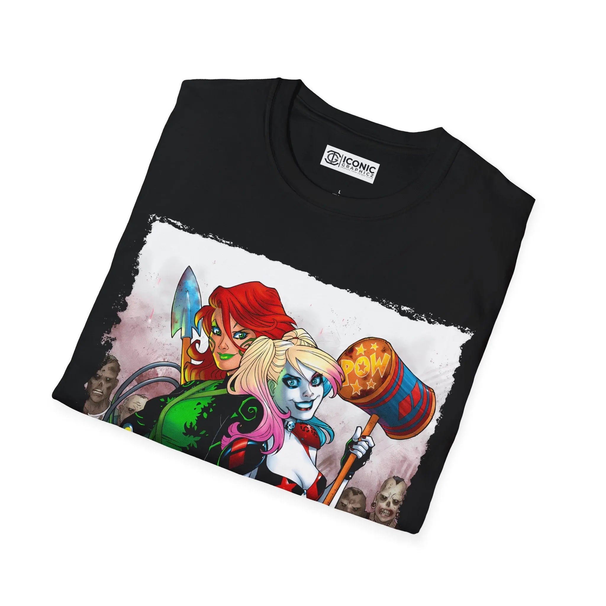 Harley Quinn & Posion Ivy T-Shirt Printify