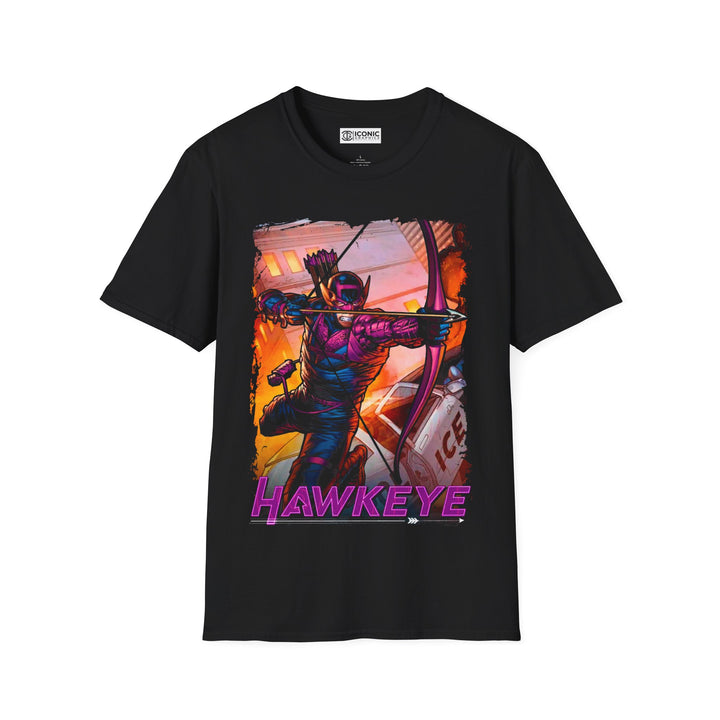 Hawkeye T-Shirt - IGZ Clothing  - Hawkeye Unisex Softstyle T-Shirt Best Price 26 at IGZ Clothing 
