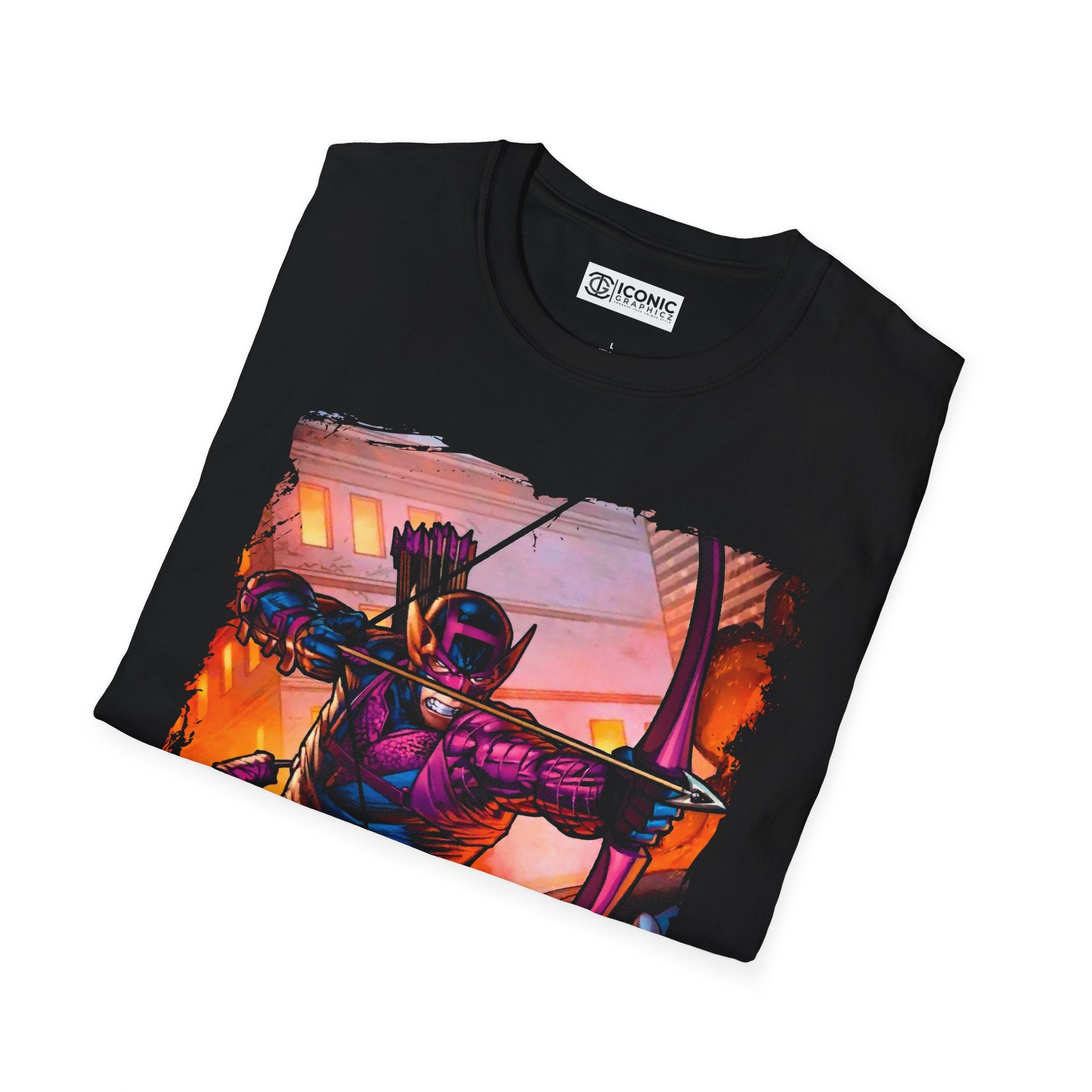 Hawkeye T-Shirt - IGZ Clothing  - Hawkeye Unisex Softstyle T-Shirt Best Price 26 at IGZ Clothing 