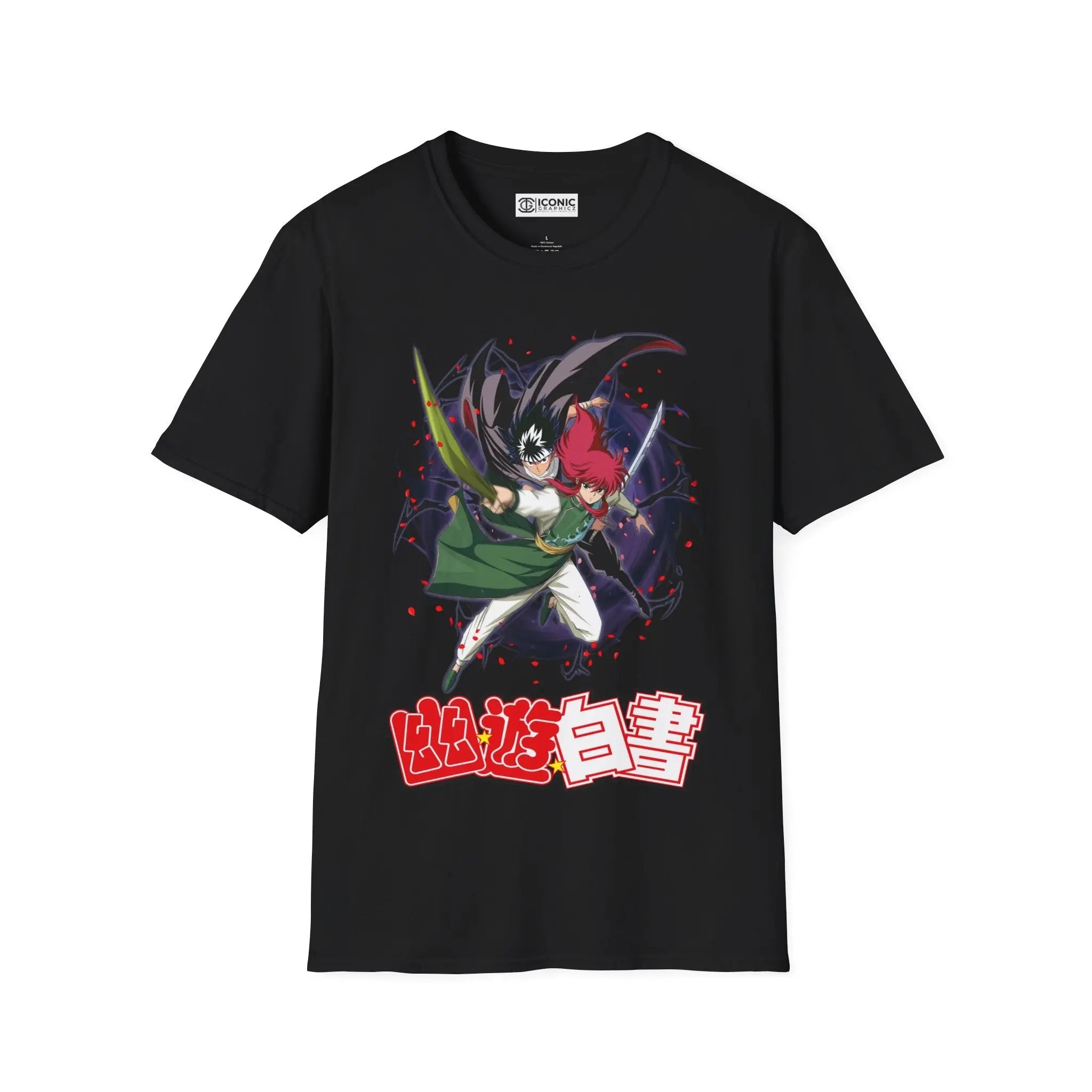 Hiei x Kurama Yuyu Hakusho T-Shirt - Perfect for Fans & Collectors Printify