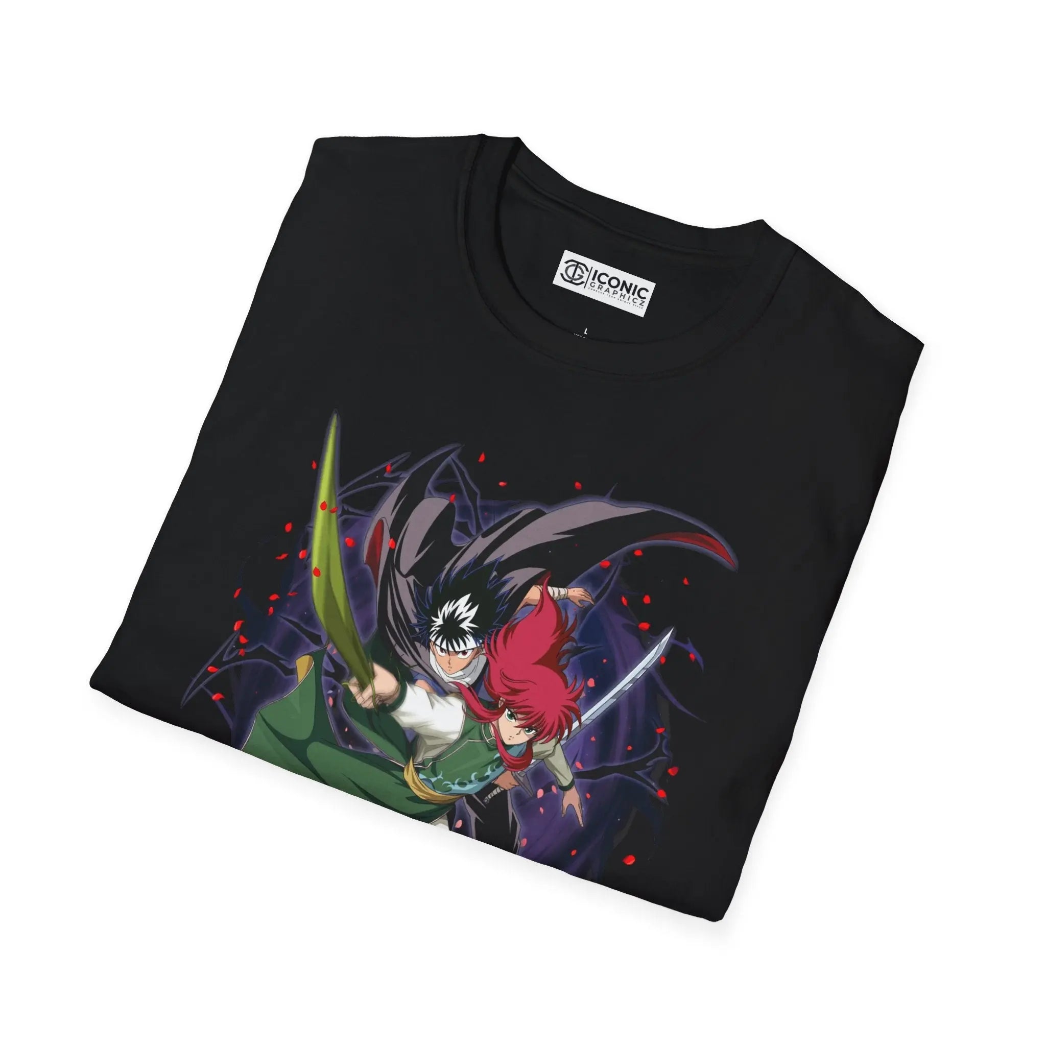 Hiei x Kurama Yuyu Hakusho T-Shirt - Perfect for Fans & Collectors Printify