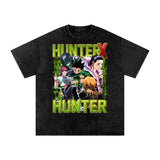 Hunter x Hunter Acid Wash Oversize T-Shirt ODMPOD