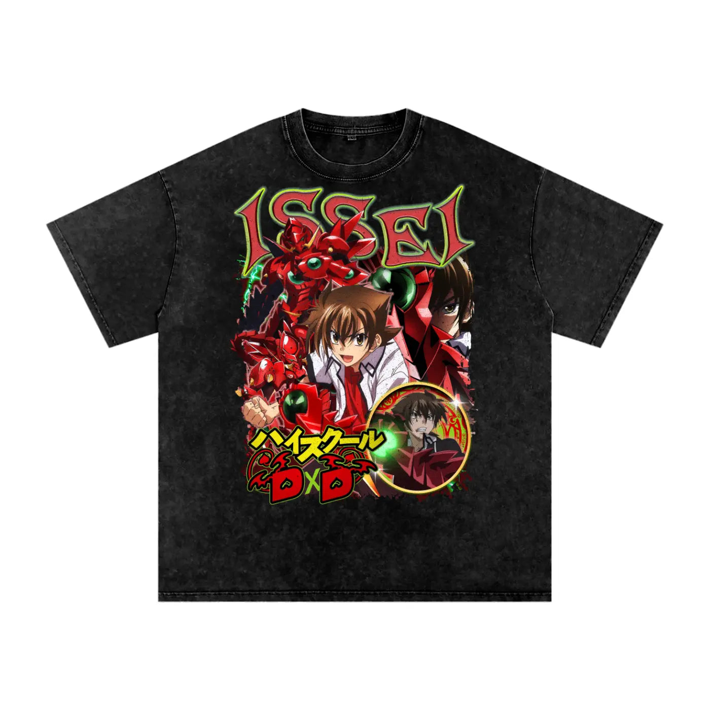 ISSEI HYOUDOU D x D Acid Wash Oversize T-Shirt ODMPOD