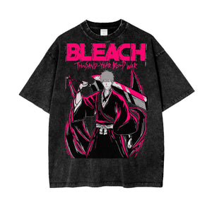 Ichigo Bleach Oversize Snow Washed T-Shirt ODMPOD