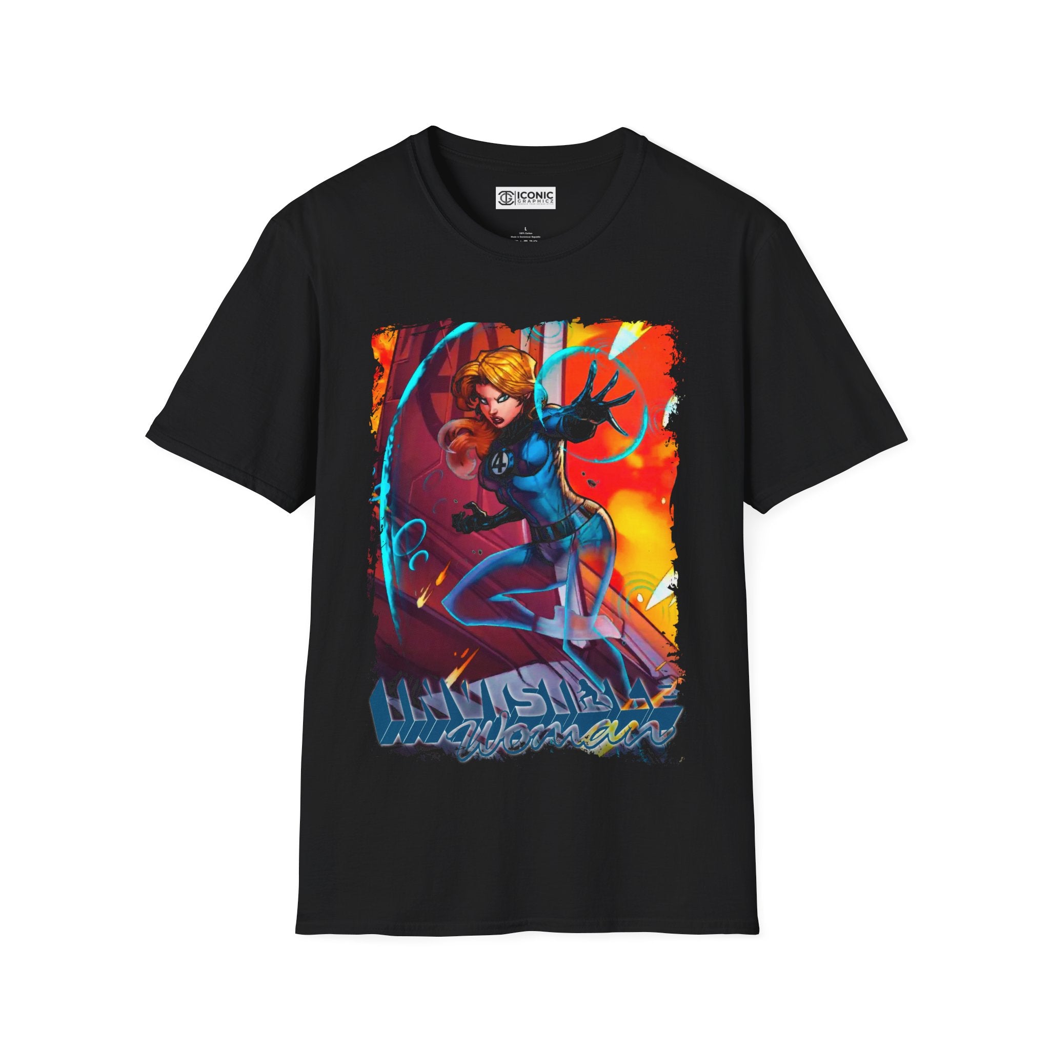 Invisible Woman T-Shirt - IGZ Clothing  - Invisible Woman Unisex Softstyle T-Shirt Best Price 26 at IGZ Clothing 