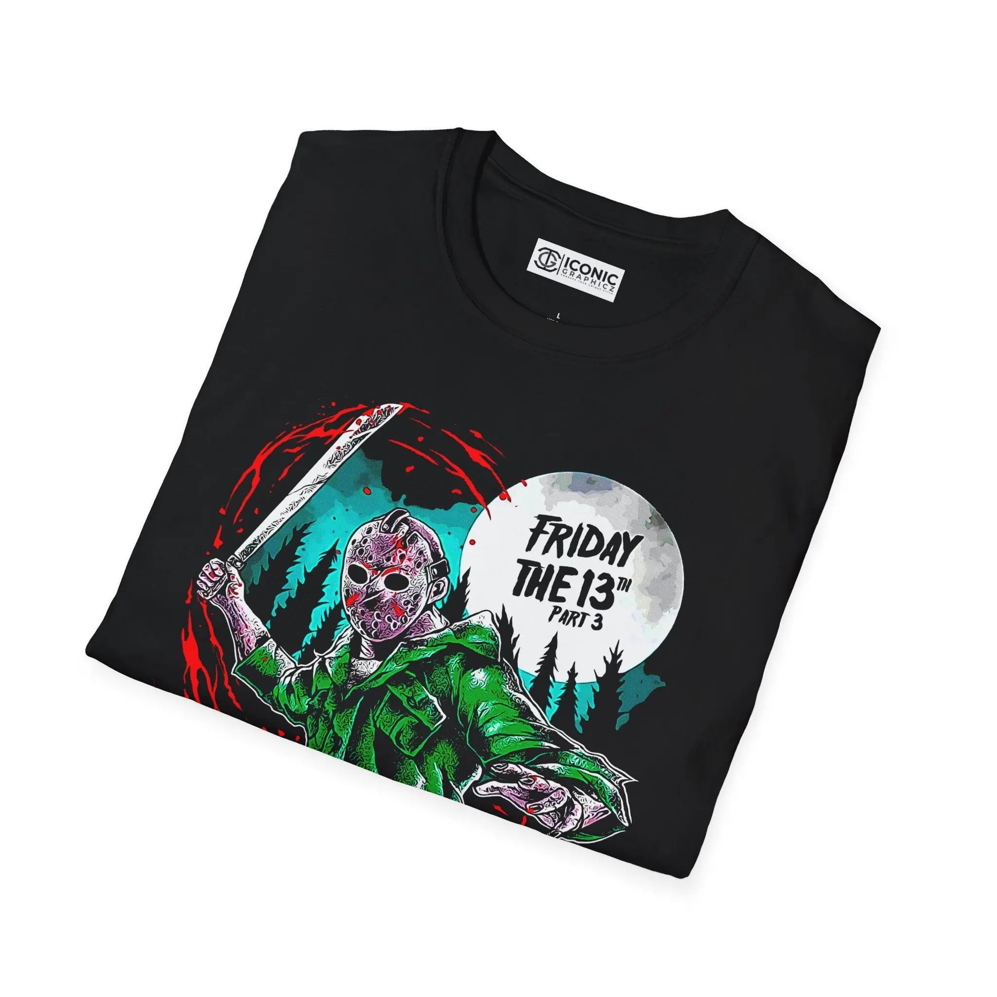 Jason Voorhees T-Shirt - Horror Movie Graphic Tee Printify