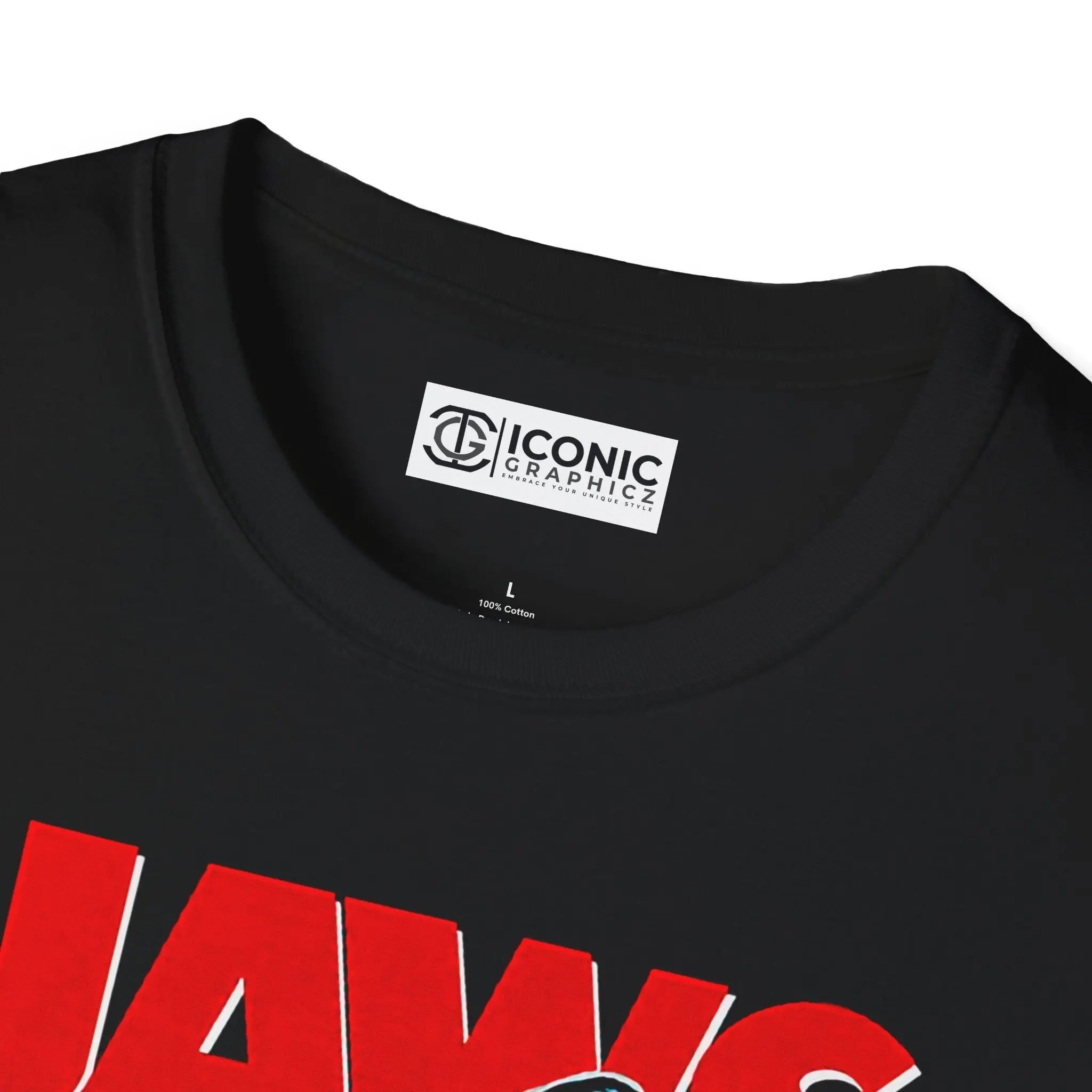 Jaws T-Shirt - Retro Shark Movie Graphic Tee Printify