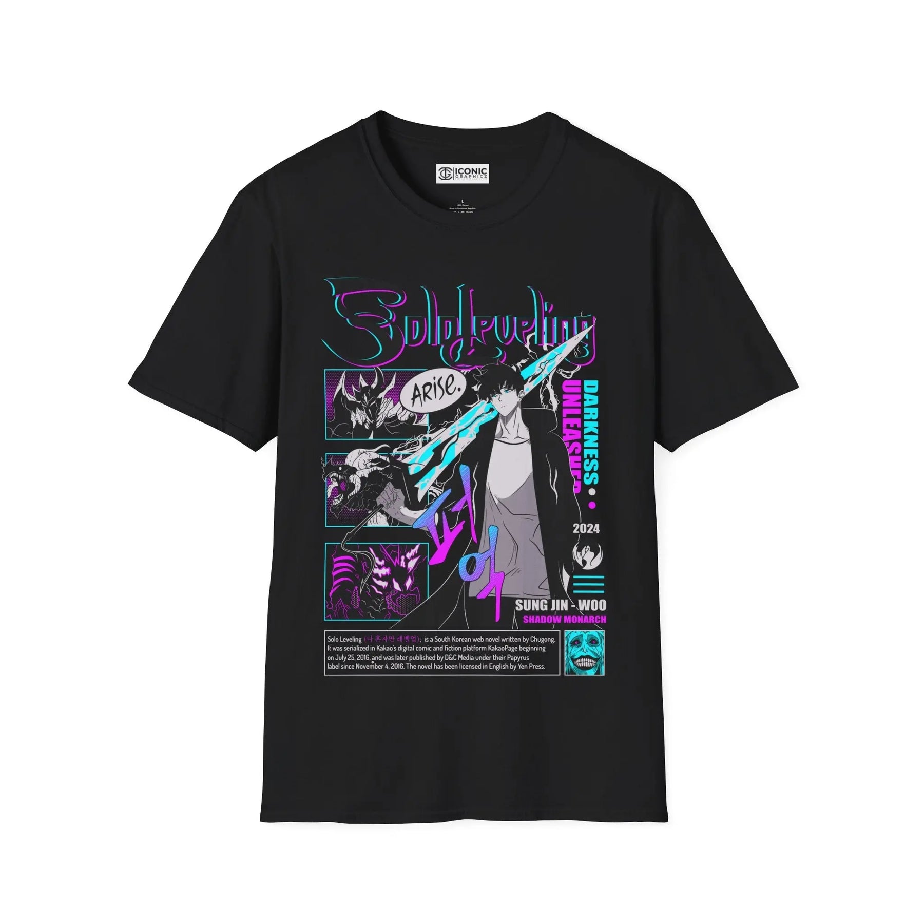 Jin Woo Solo Leveling T-Shirt Printify