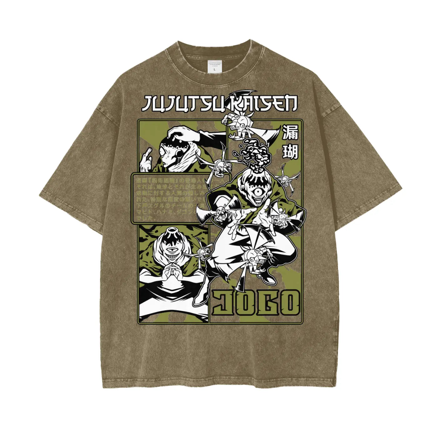 Jogo Jujitsu Kaisen Oversize Snow Washed T-Shirt ODMPOD
