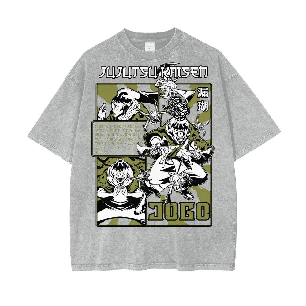 Jogo Jujitsu Kaisen Oversize Snow Washed T-Shirt ODMPOD